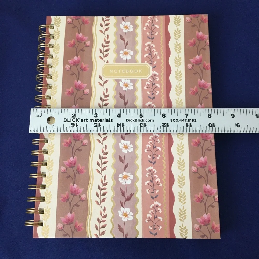 Clementine Spiral Notebook ~ Beautiful Vintage Florals and Vines